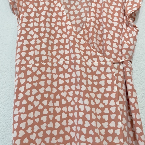 Rails Leanne Sweehearts Print Silk Wrap Dress - Picture 6 of 16